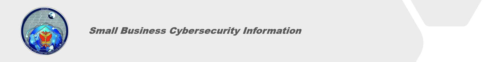 Small Business Cybersecurity Information Banner